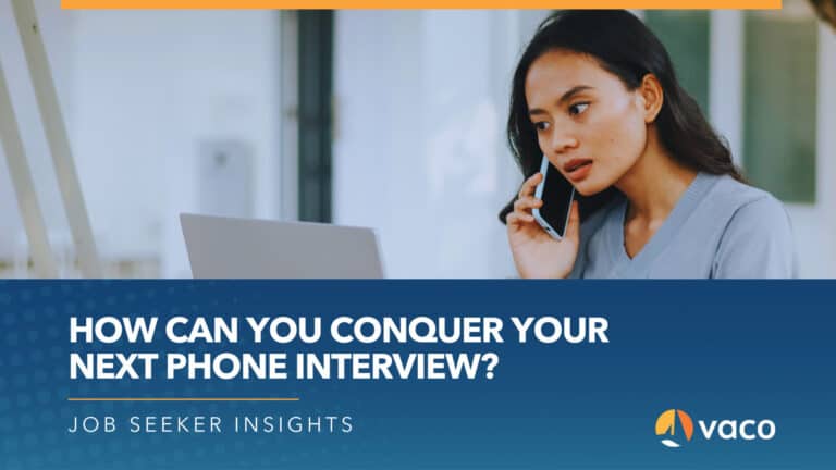 Vaco Blog Graphic - conquer your next phone interview