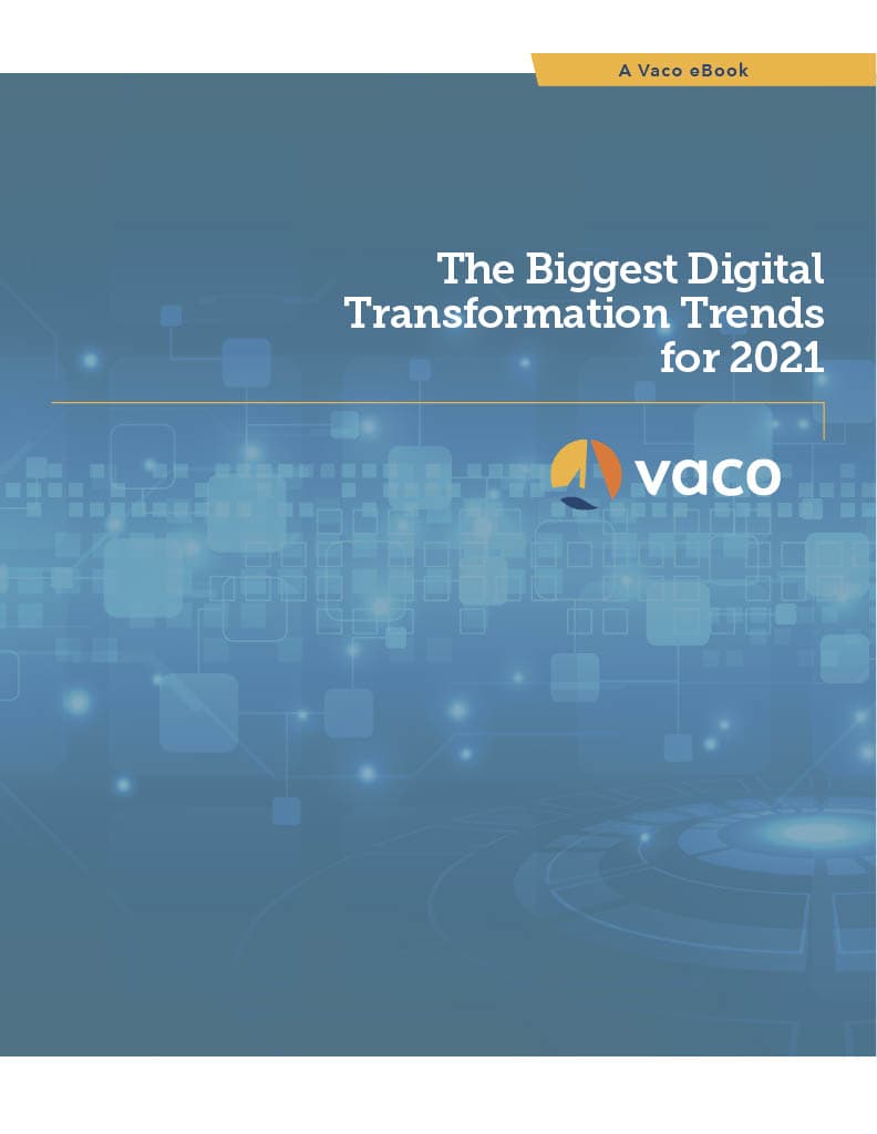 Vaco Digital Transformation Trends ebook Photo