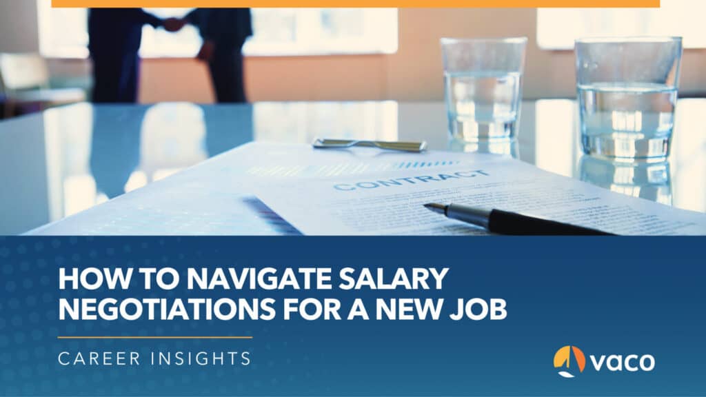 Vaco Blog Graphic - navigating salary negotiations for a new job