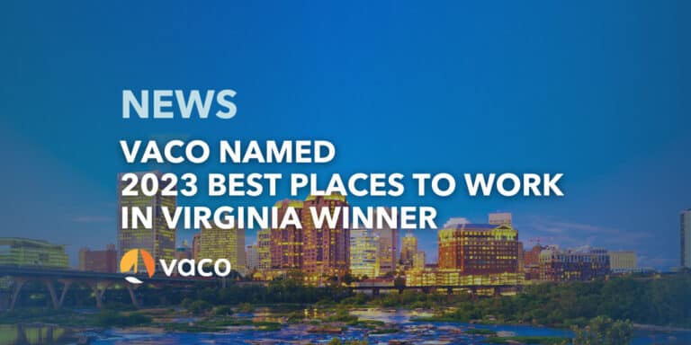 Vaco - Best Places to Work in Virginia - Press Release Graphic