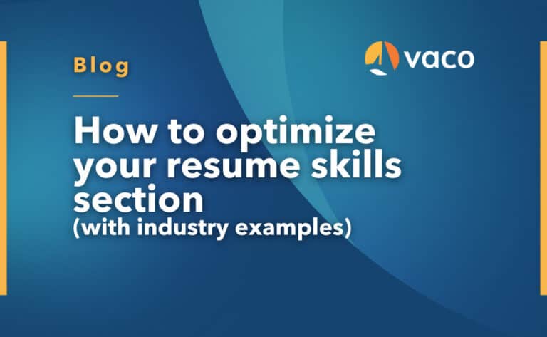 Vaco Blog Graphic - How to list skills on resume