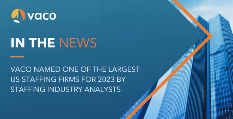 Vaco Press Release - SIA Largest Staffing Firms 2023